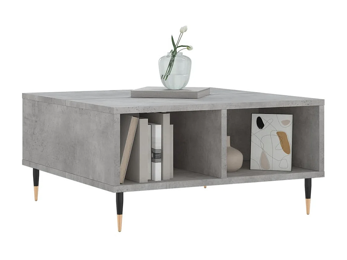 Gold Betongrijze salontafel 60x60x30 cm samengesteld hout