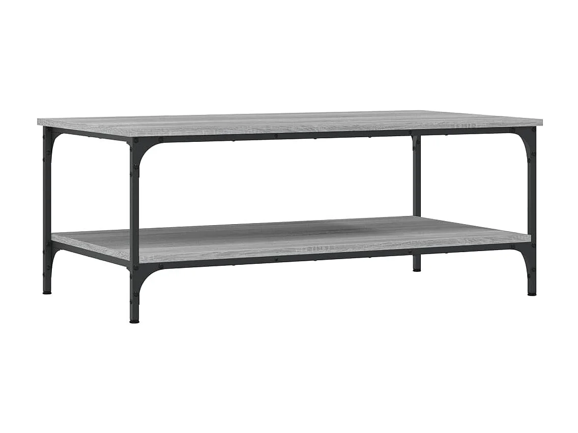 Table basse sonoma gris 100x55x40 cm bois d'ingénierie