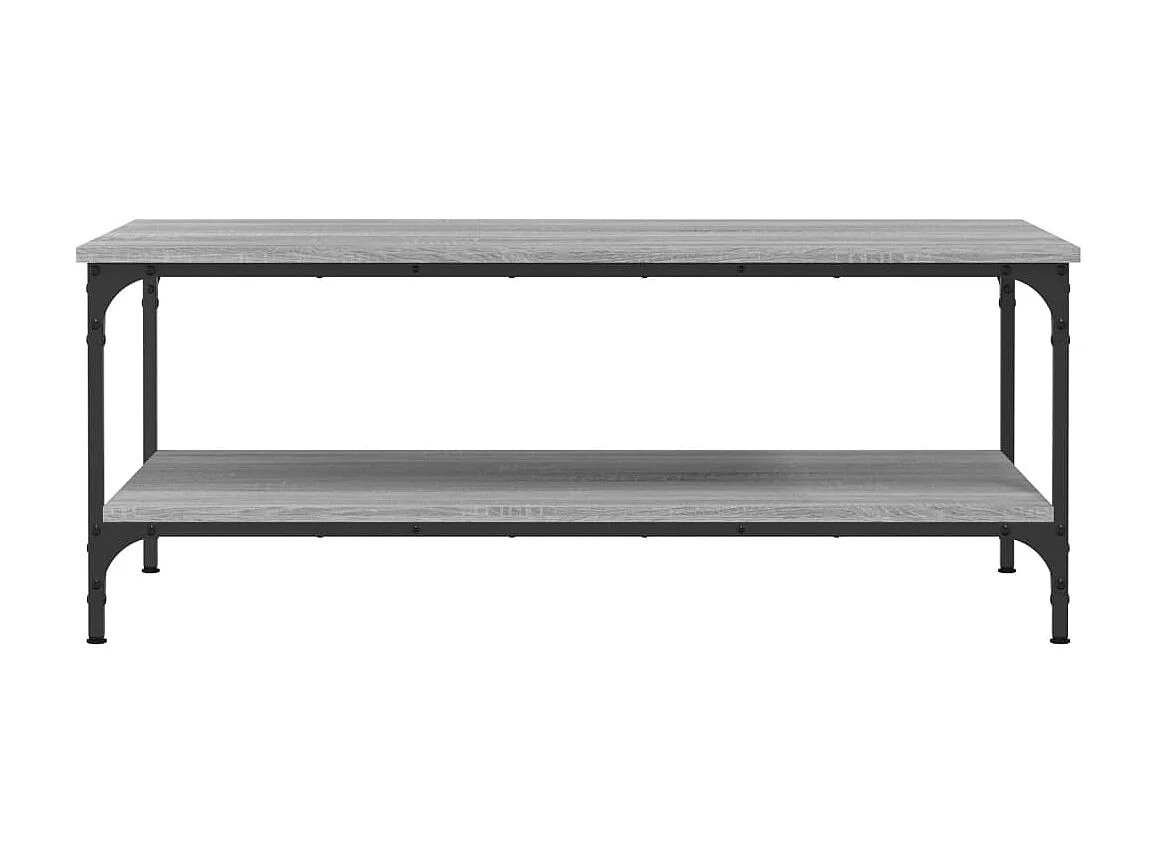 Table basse sonoma gris 100x55x40 cm bois d'ingénierie