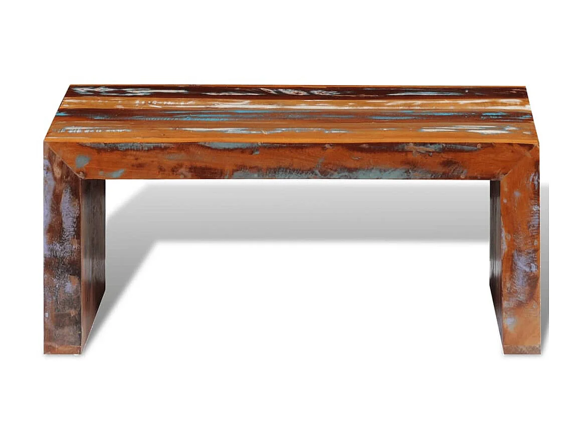 Gouden salontafel Gerecycled hout