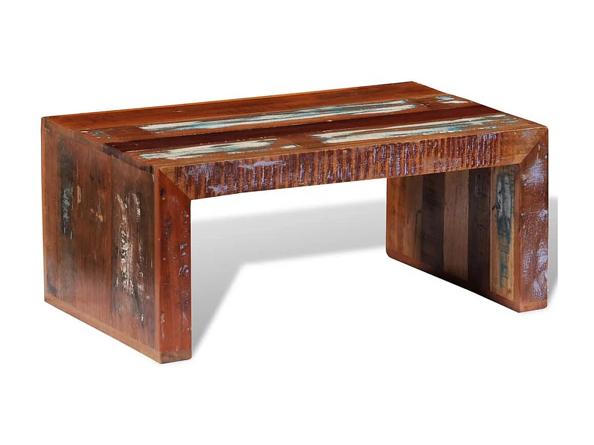 Gouden salontafel Gerecycled hout