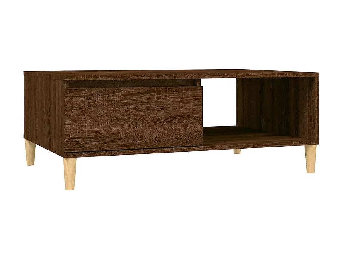 Tavolino Gold Rovere marrone 90x60x35 cm Truciolare