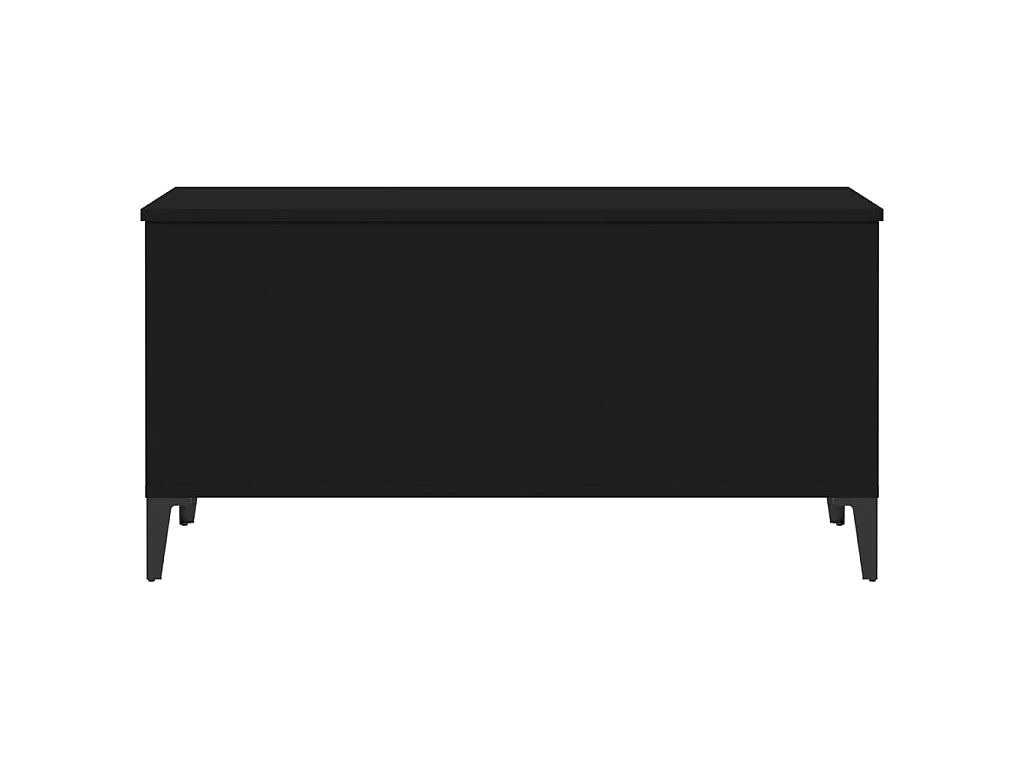 Mesa de centro dourada preta 90x44,5x45 cm Madeira trabalhada