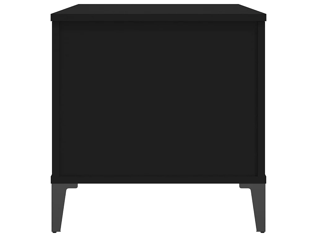 Mesa de centro Gold Negro 90x44,5x45 cm Madera contrachapada