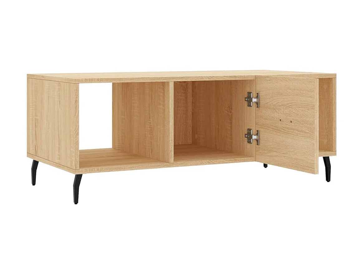 Table basse chêne sonoma 102x50x40 cm bois d'ingénierie