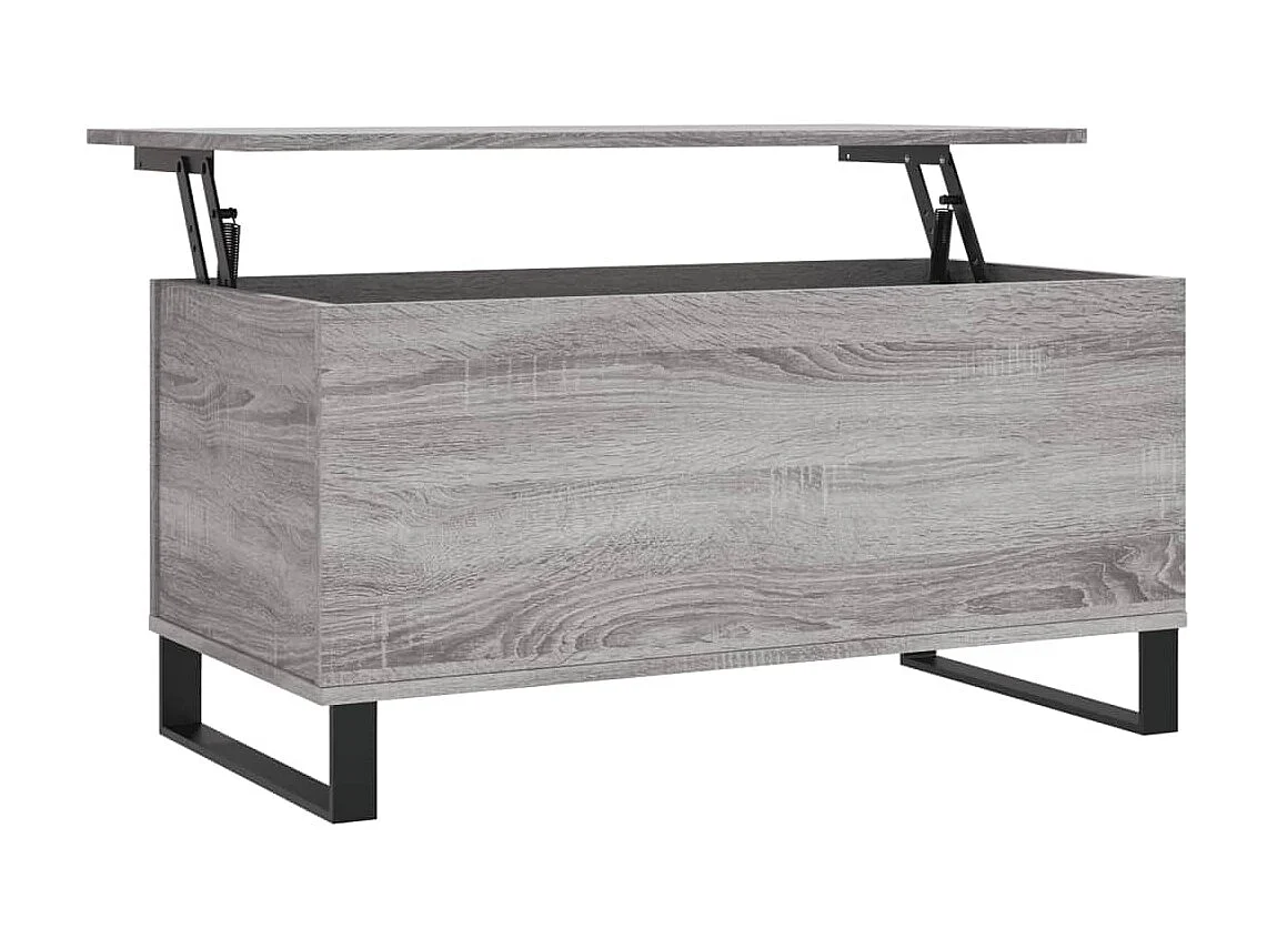 Mesa de centro Gold Sonoma gris 90x44,5x45 cm Madera contrachapada