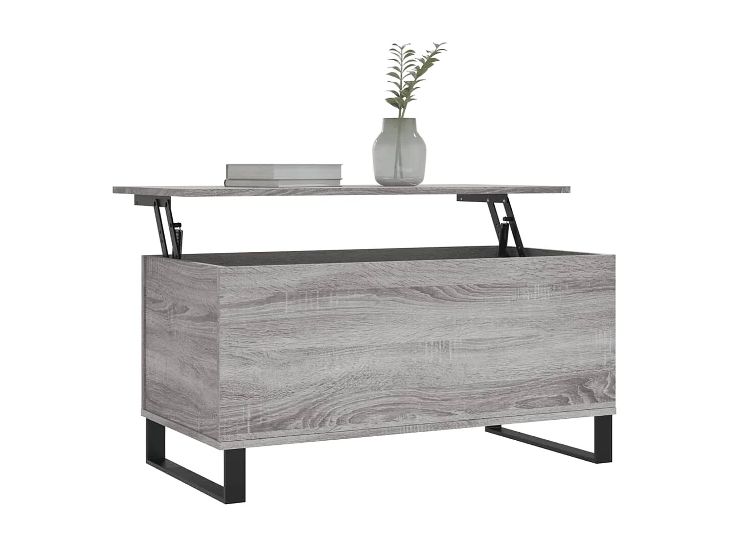 Table basse Sonoma gris 90x44,5x45 cm Bois d'ingénierie