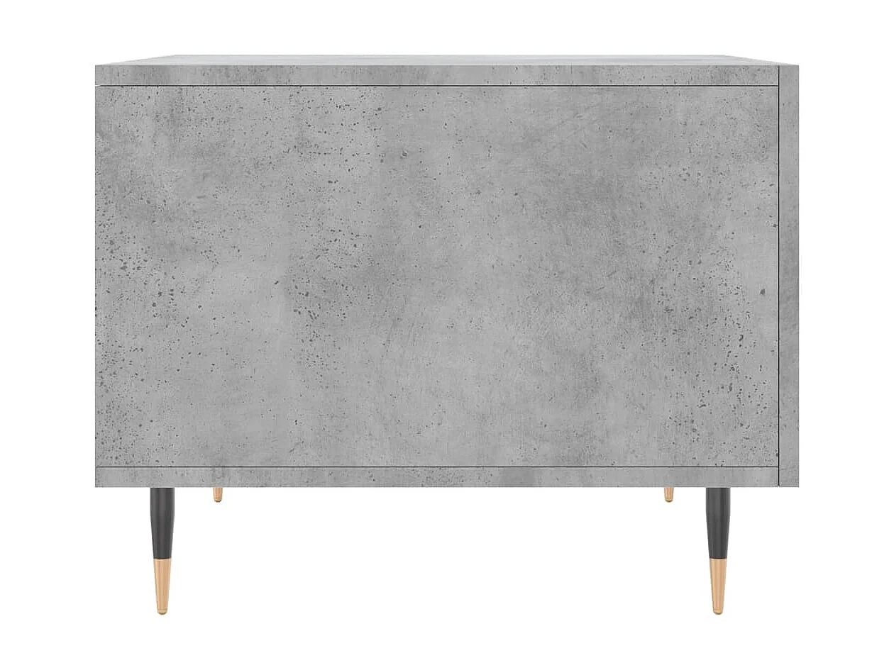 Tavolini Gold 2 pezzi grigio cemento 50x50x40 cm in multistrato