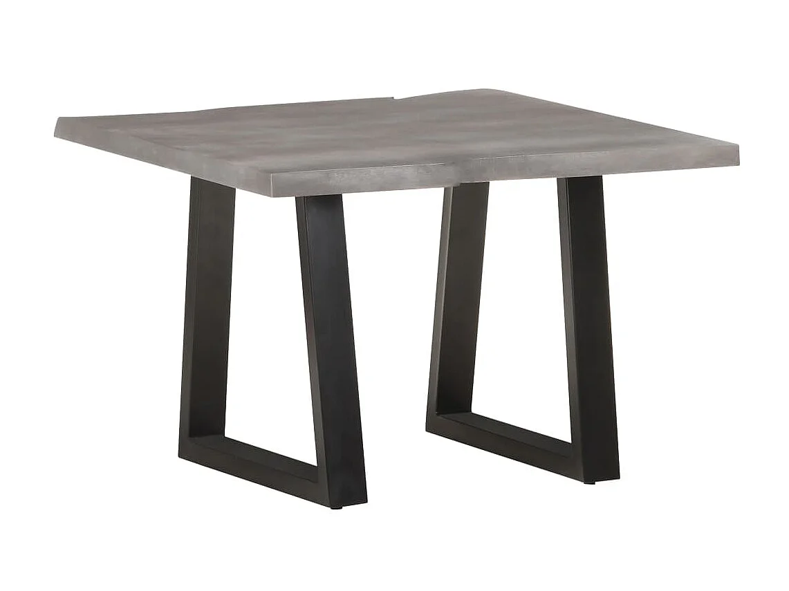 Gold Salontafel met natuurlijke rand 60x60x40 cm Massief acaciahout