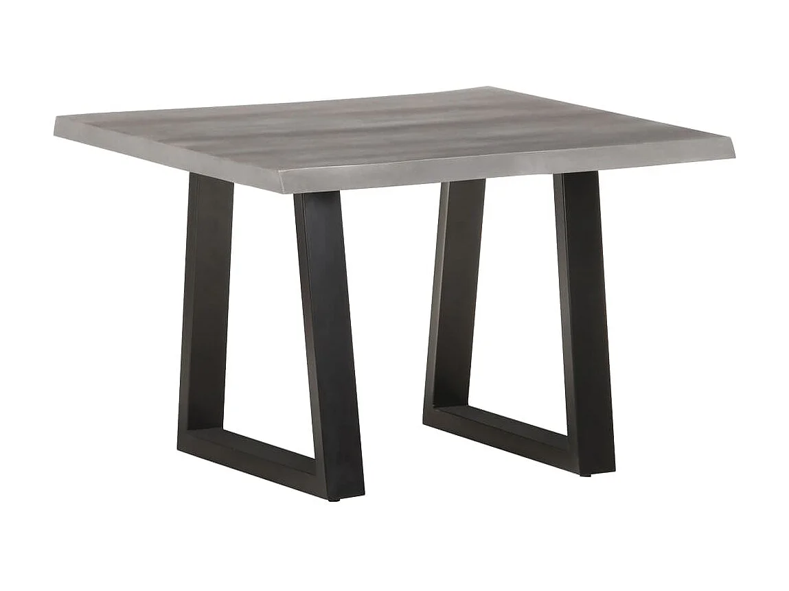 Gold Salontafel met natuurlijke rand 60x60x40 cm Massief acaciahout