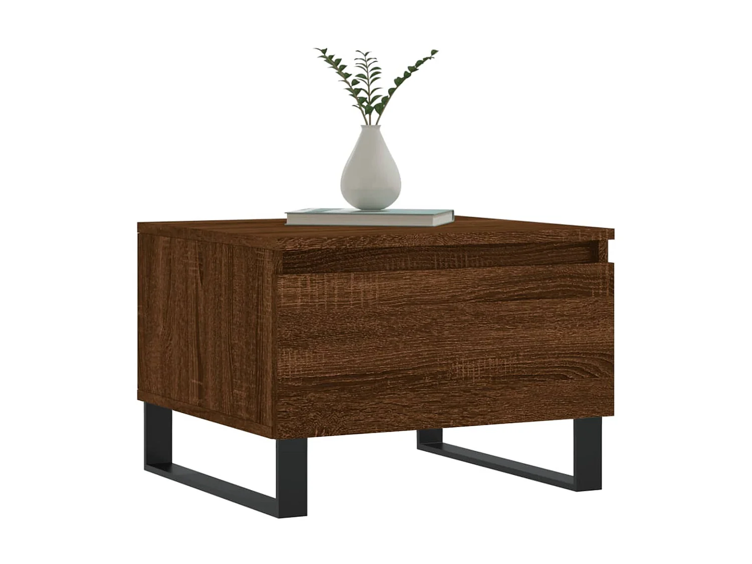 Tavolini Gold 2 pz rovere marrone 50x46x35 cm pannelli in MDF