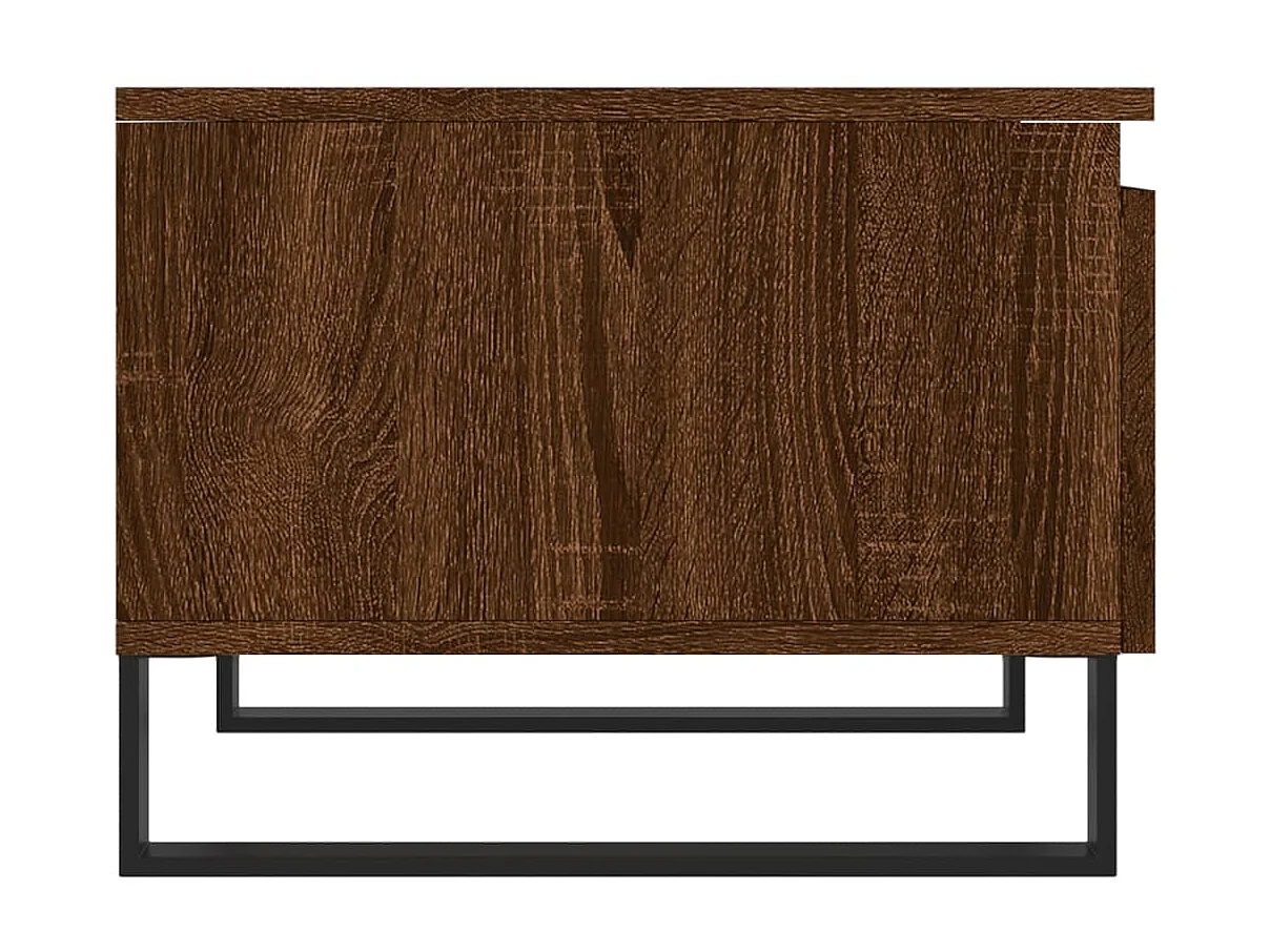 Tavolini Gold 2 pz rovere marrone 50x46x35 cm pannelli in MDF