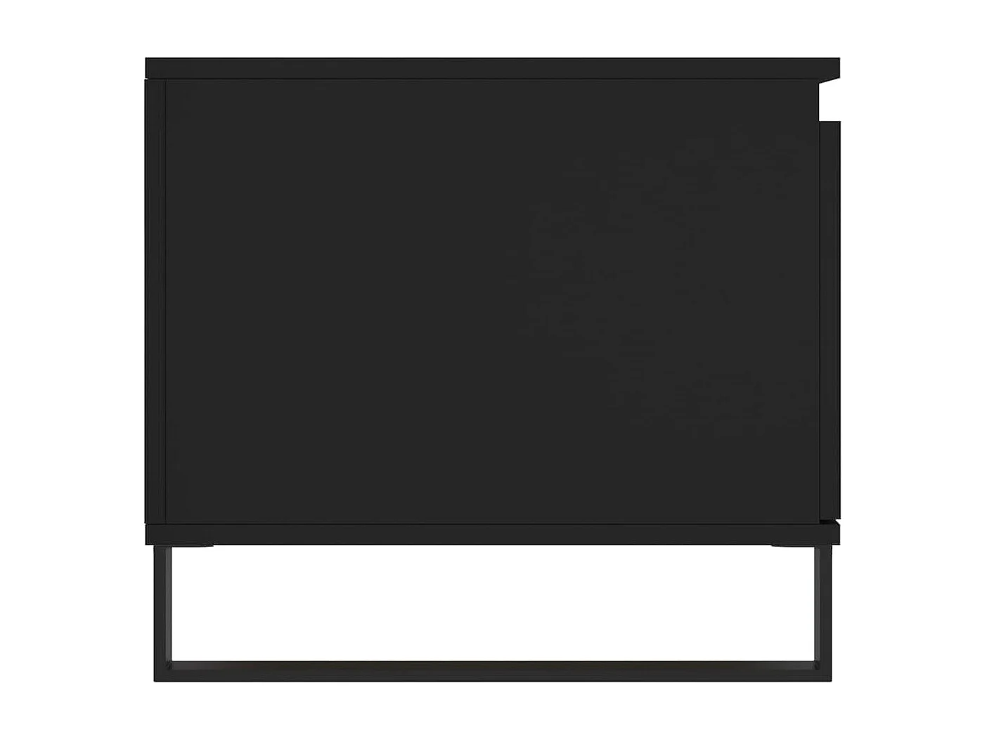 Tavolino Gold Nero 100x50x45 cm MDF