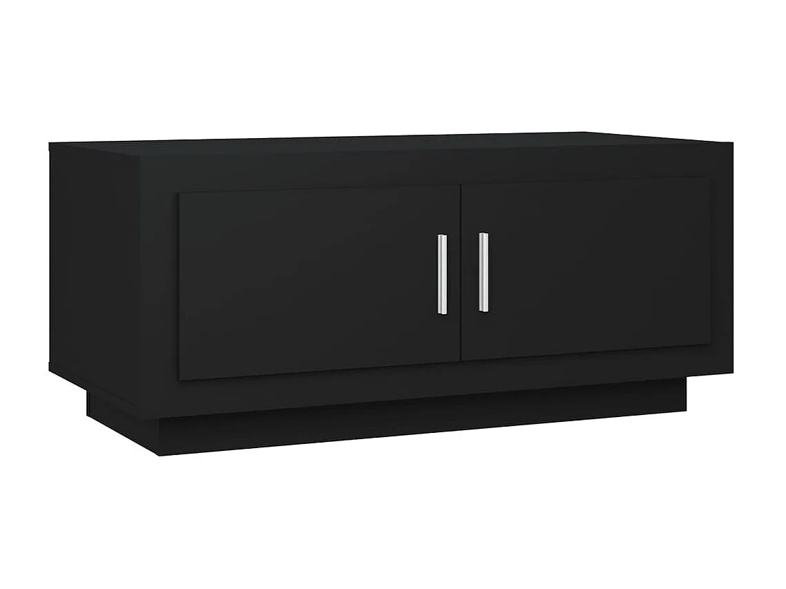 Mesa de centro Gold Negro 102x50x45 cm Madera contrachapada