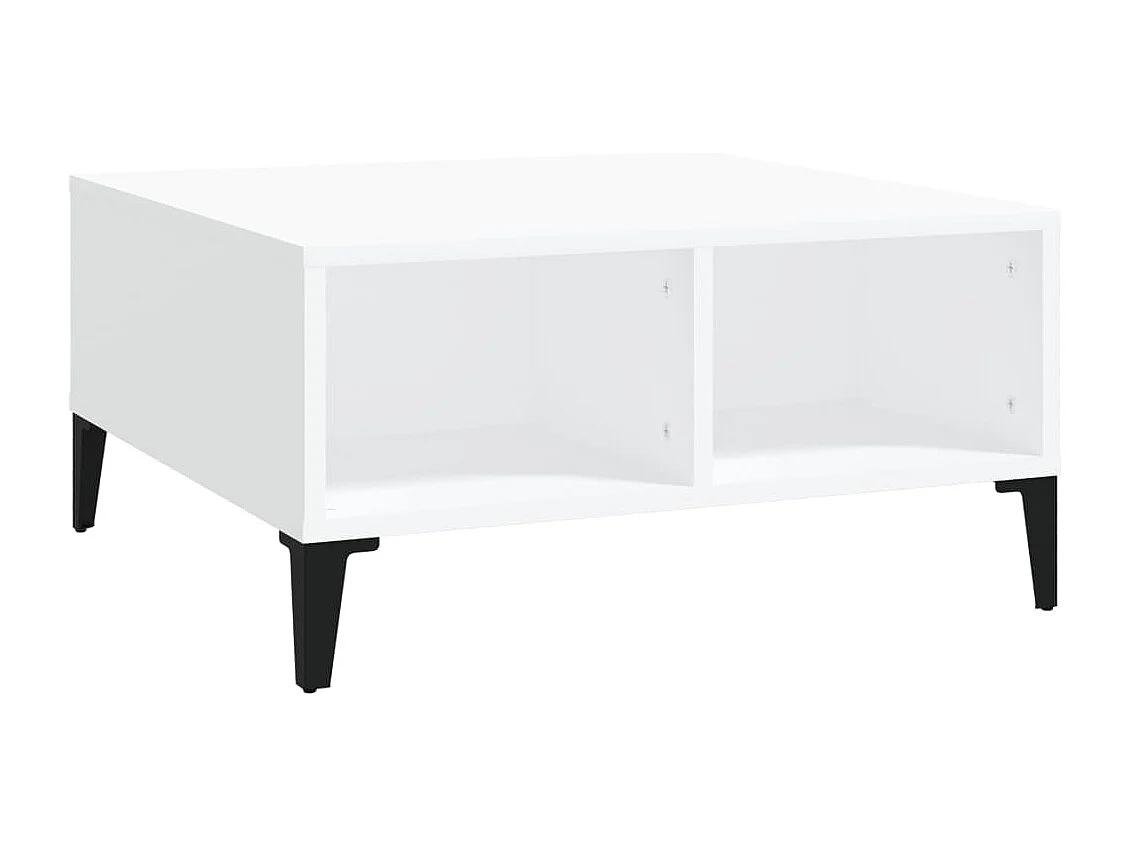 Table basse Blanc 60x60x30 cm Aggloméré