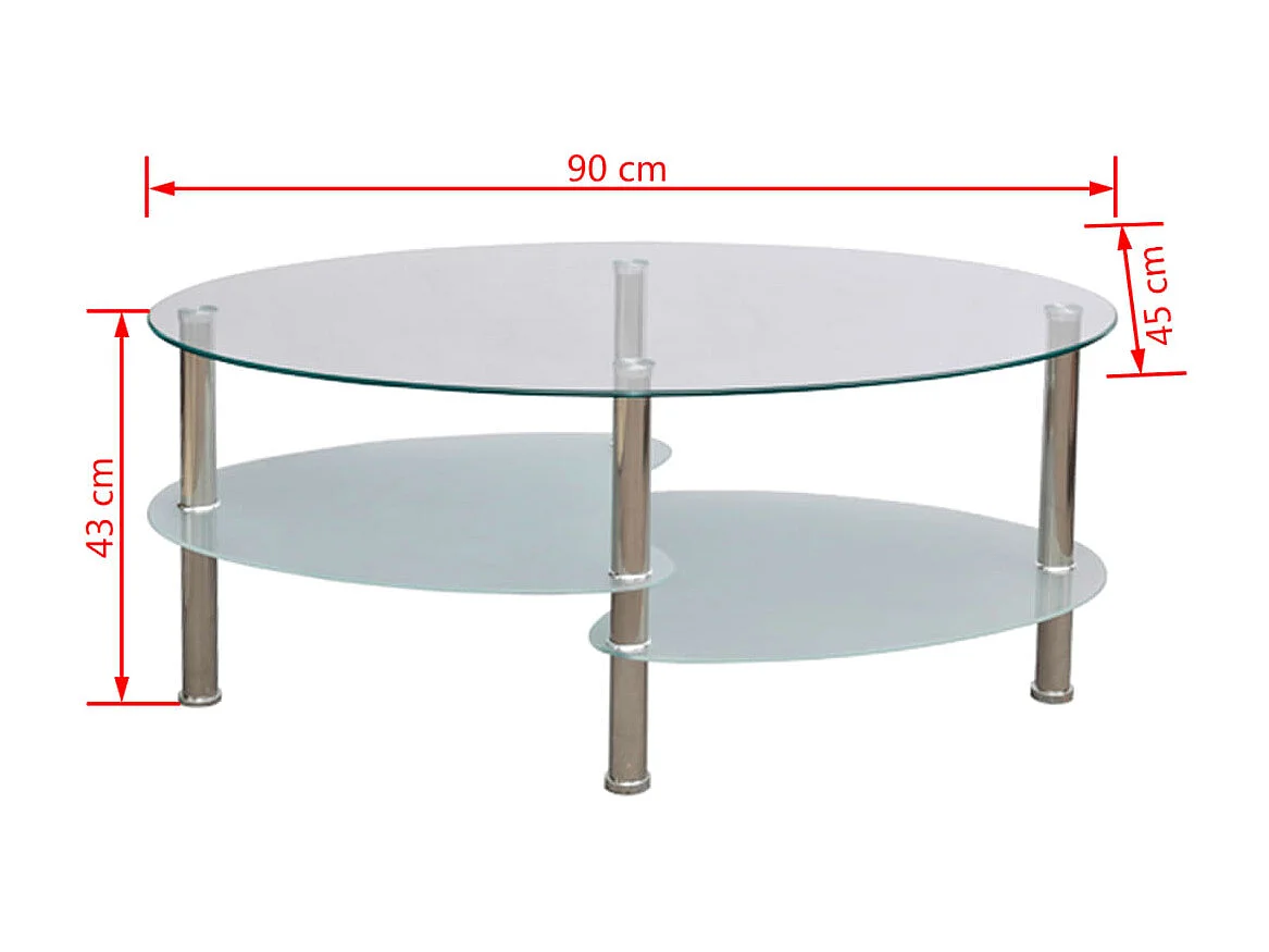 Goudkleurige salontafel met exclusief design Wit