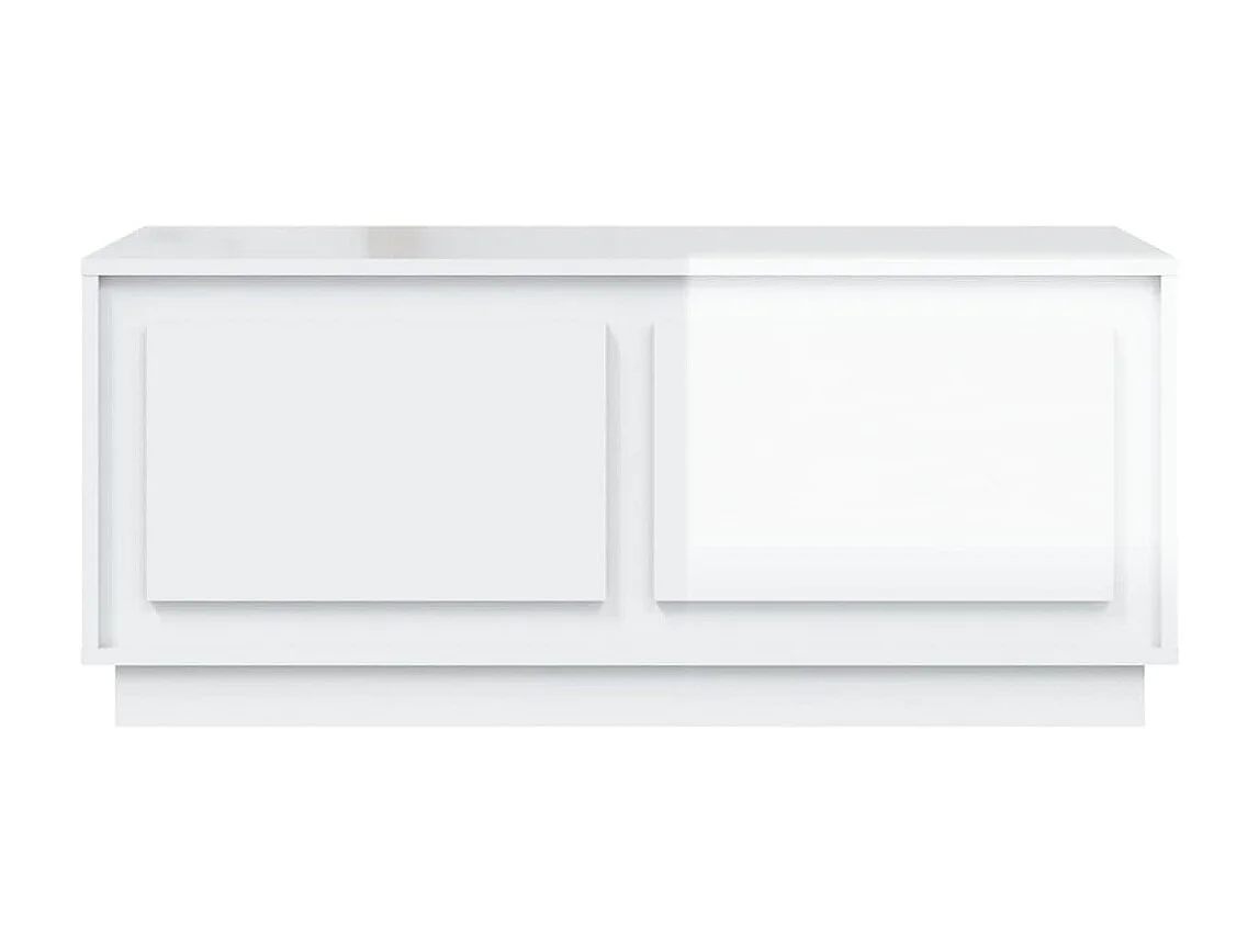 Tavolino Gold Tavolino in MDF bianco lucido 102x50x44 cm