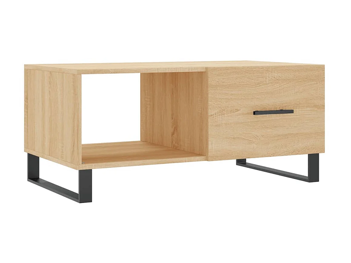 Table basse chêne sonoma 90x50x40 cm bois d'ingénierie
