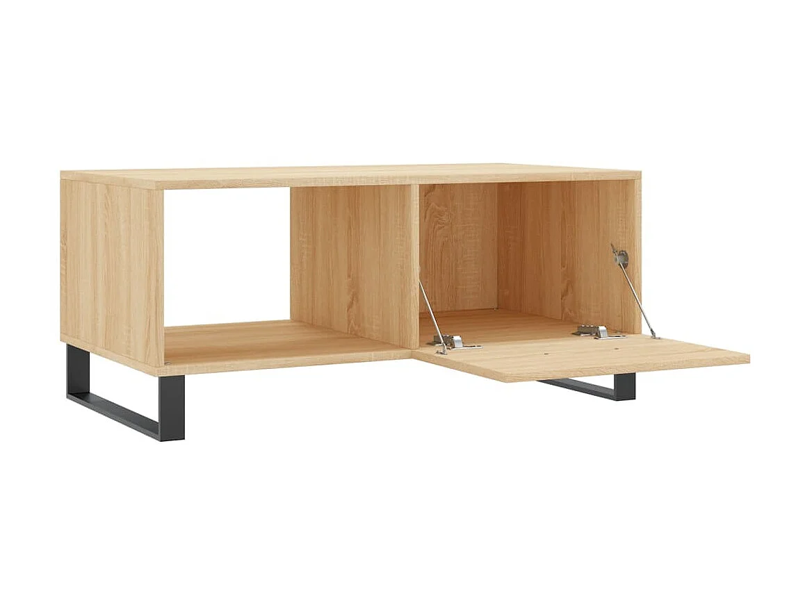 Table basse chêne sonoma 90x50x40 cm bois d'ingénierie