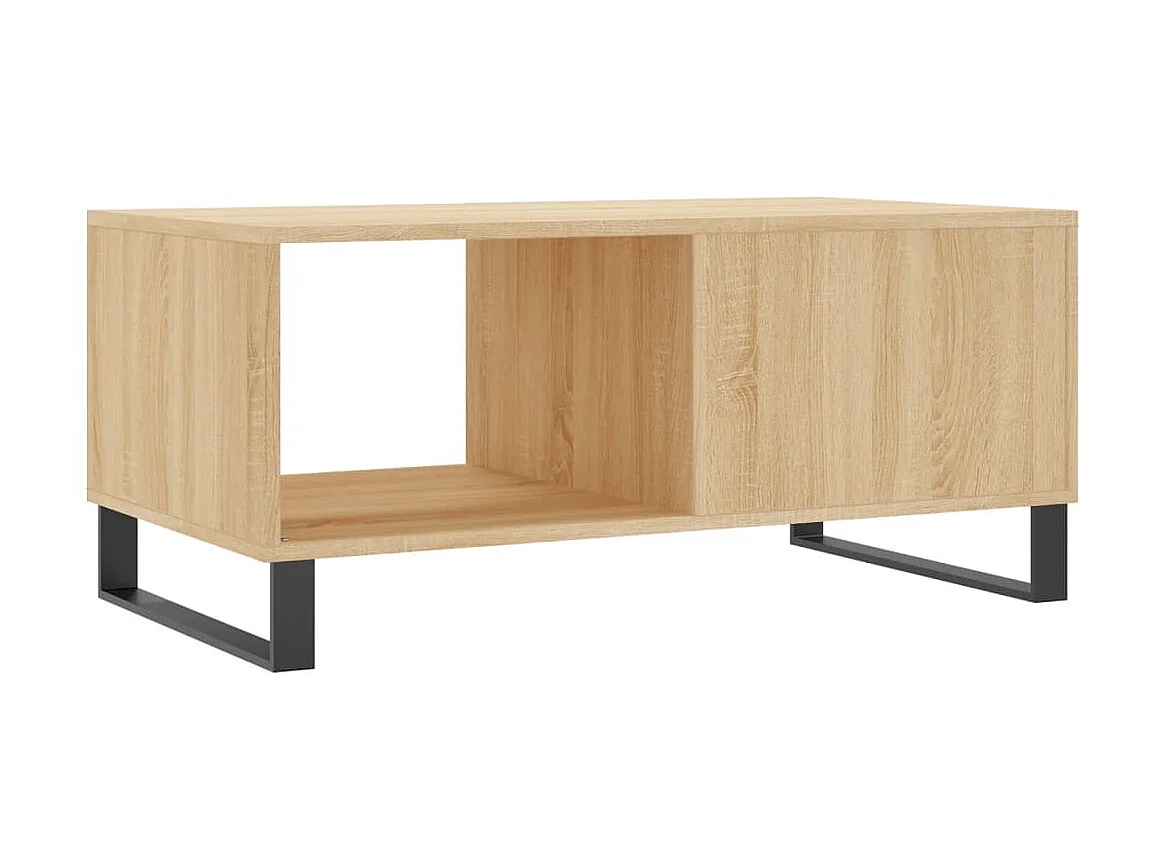 Table basse chêne sonoma 90x50x40 cm bois d'ingénierie