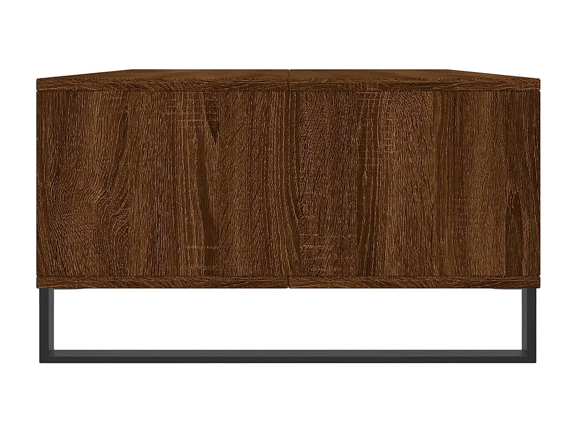 Table basse chêne marron 104x60x35 cm bois d'ingénierie