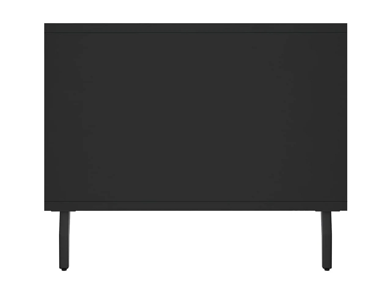 Tavolino Gold nero 102x50x40 cm in MDF