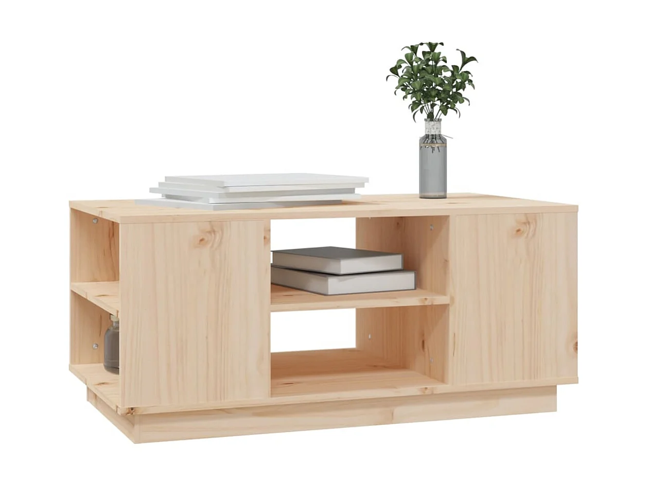 Table basse 90x49x40,5 cm Bois massif de pin