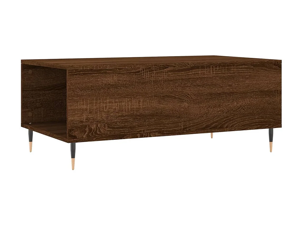 Gold Salontafel Bruin eiken 90x50x36,5 cm Bewerkt hout