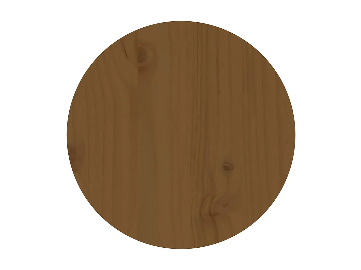 Table basse Marron miel Ø 35x35 cm Bois massif de pin