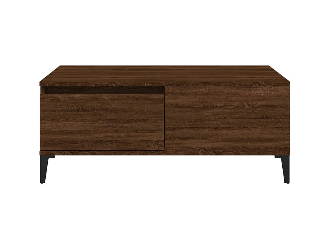 Gold Salontafel Bruin eiken 90x50x36,5 cm Bewerkt hout