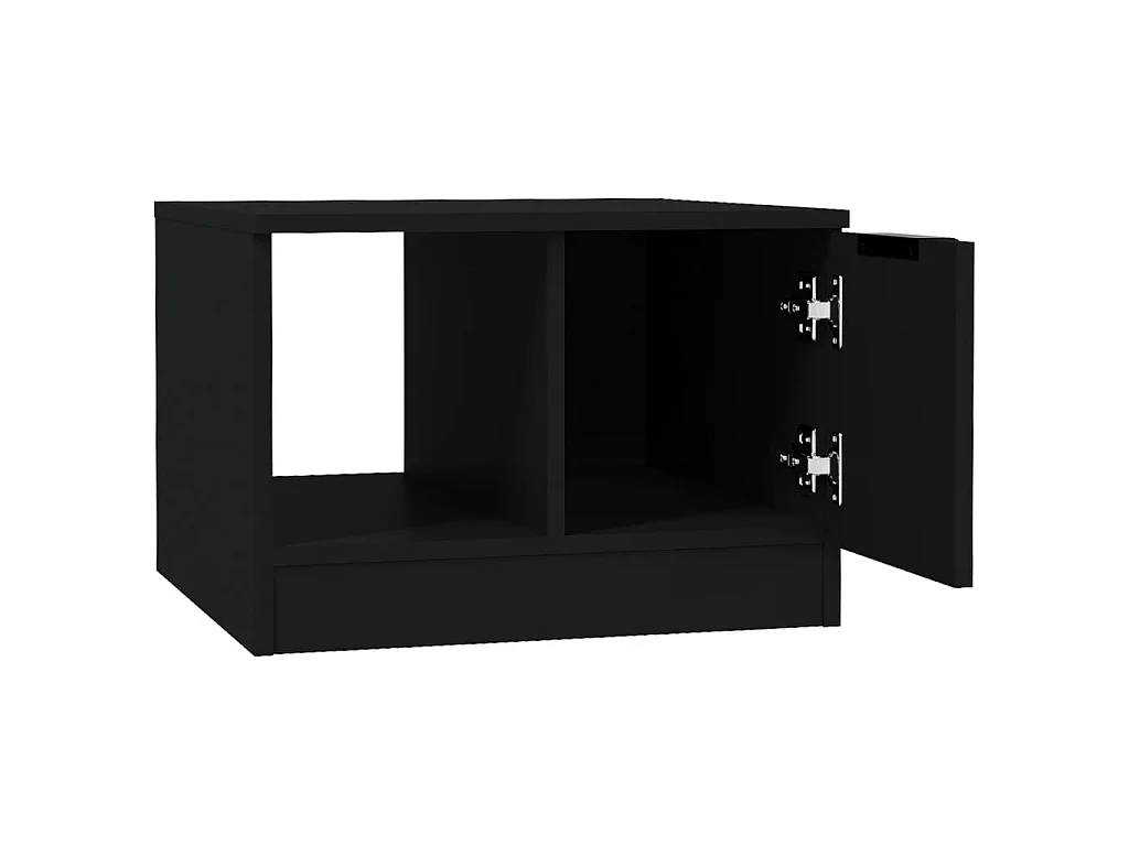 Tavolino Gold Nero 50x50x36 cm MDF