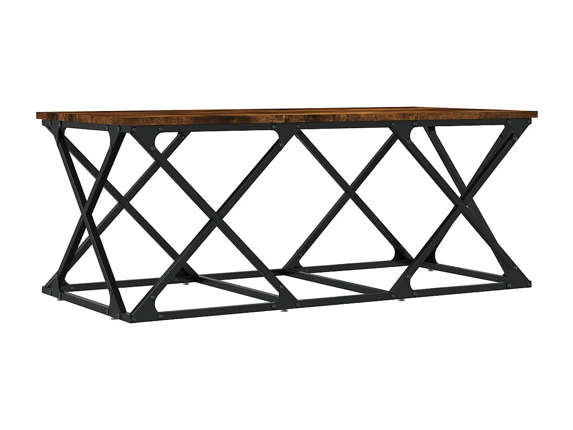 Goud Gerookt eiken salontafel 100x49x40 cm samengesteld hout