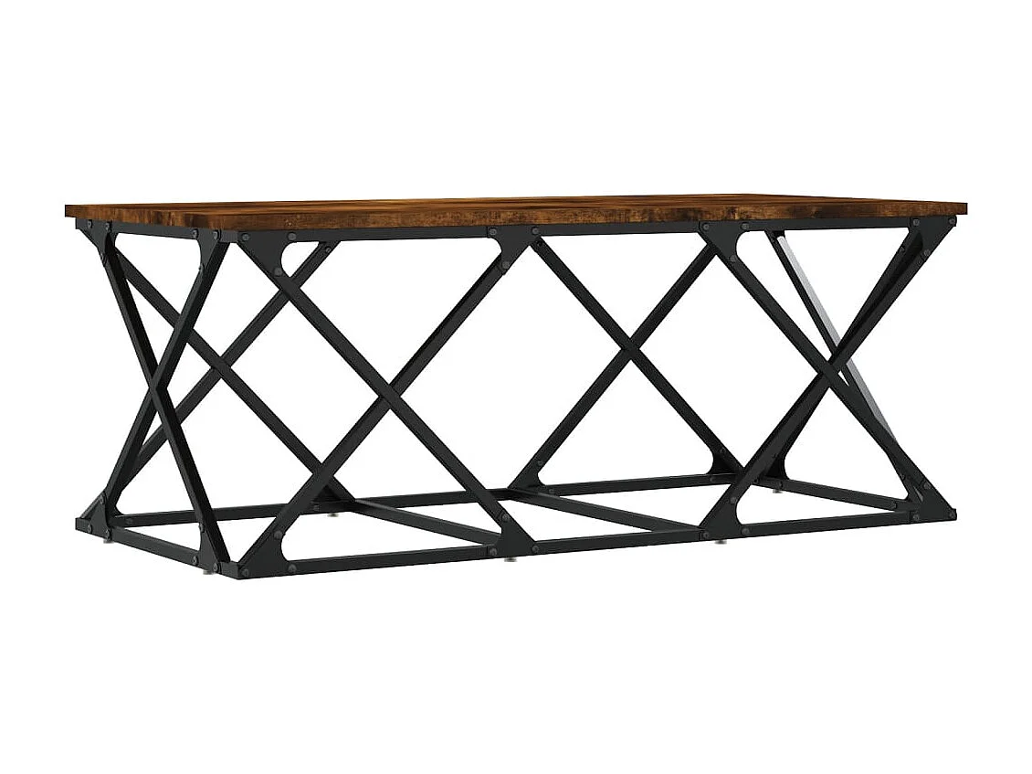 Goud Gerookt eiken salontafel 100x49x40 cm samengesteld hout