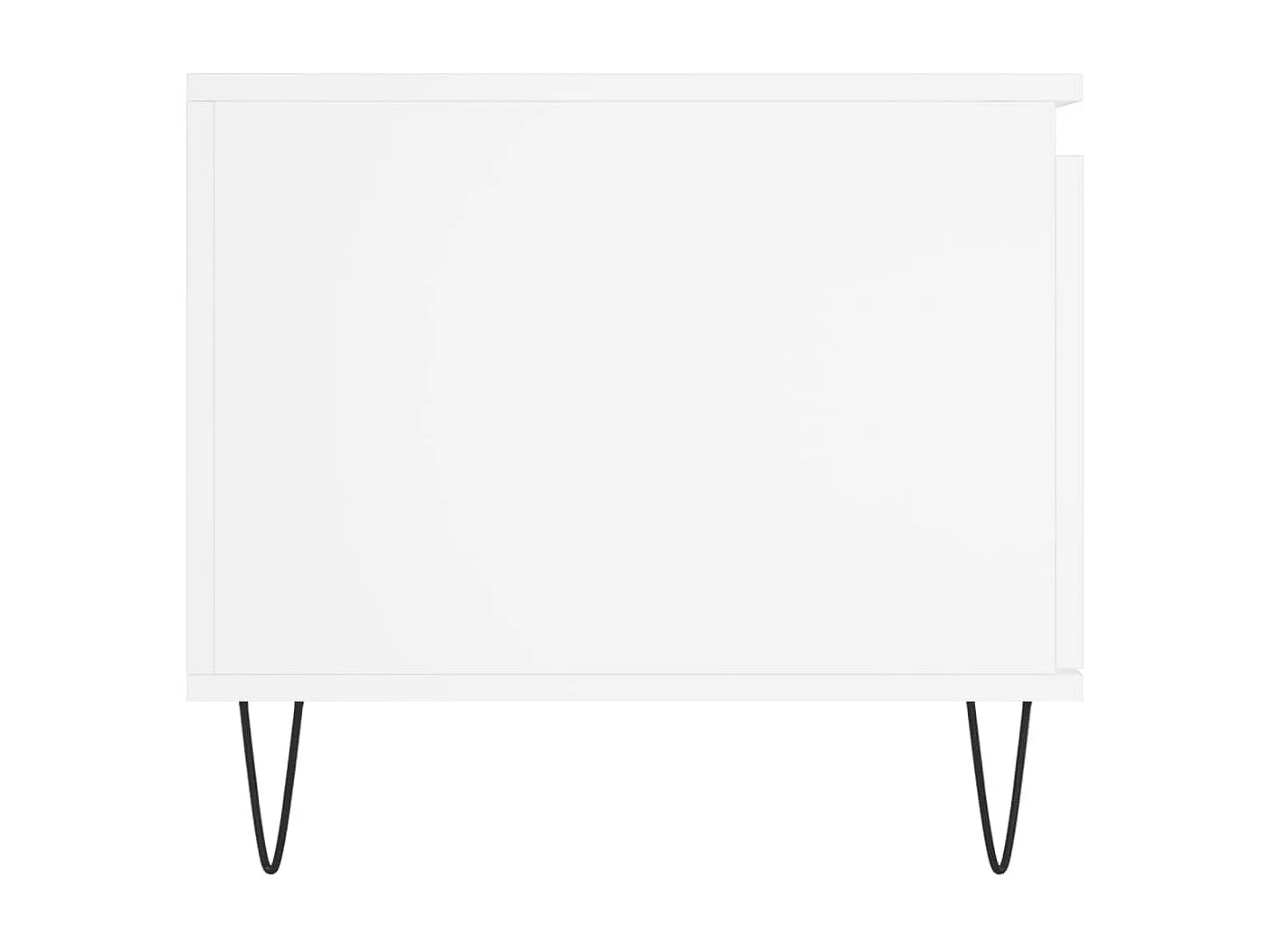 Tavolino Gold Bianco 100x50x45 cm MDF