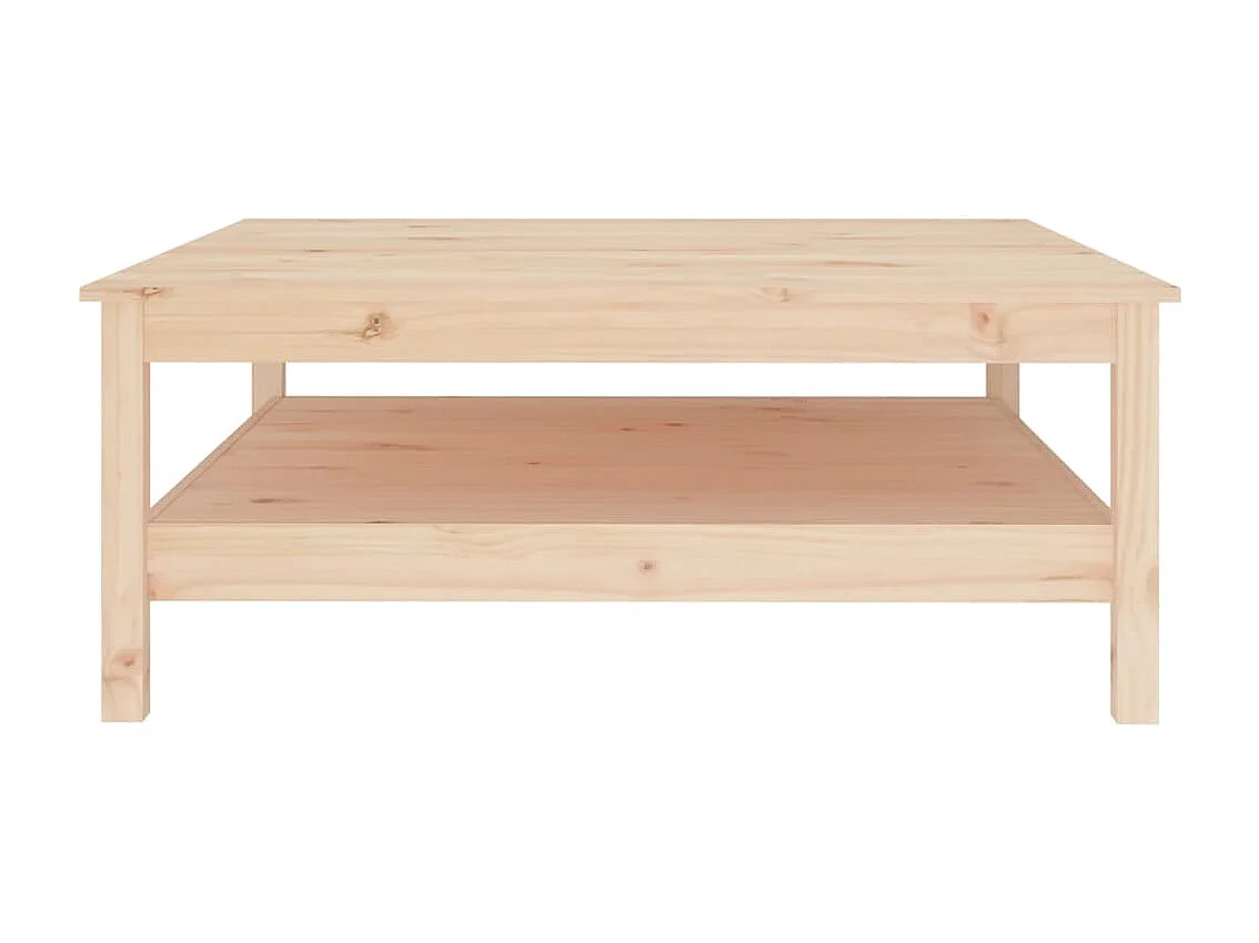 Table basse 100x100x40 cm Bois massif de pin