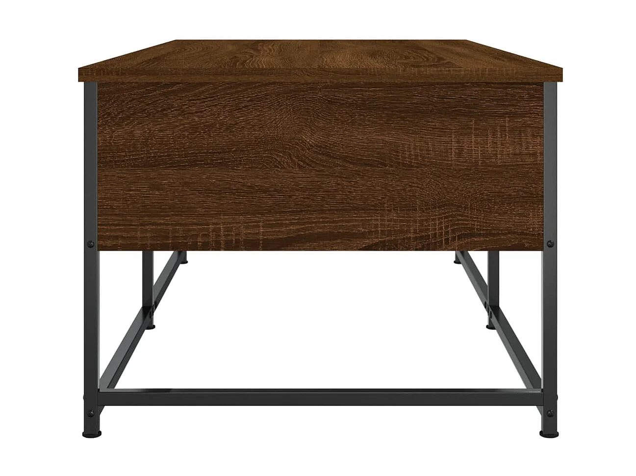 Mesa de centro roble Gold Brown 100x51x40 cm madera contrachapada