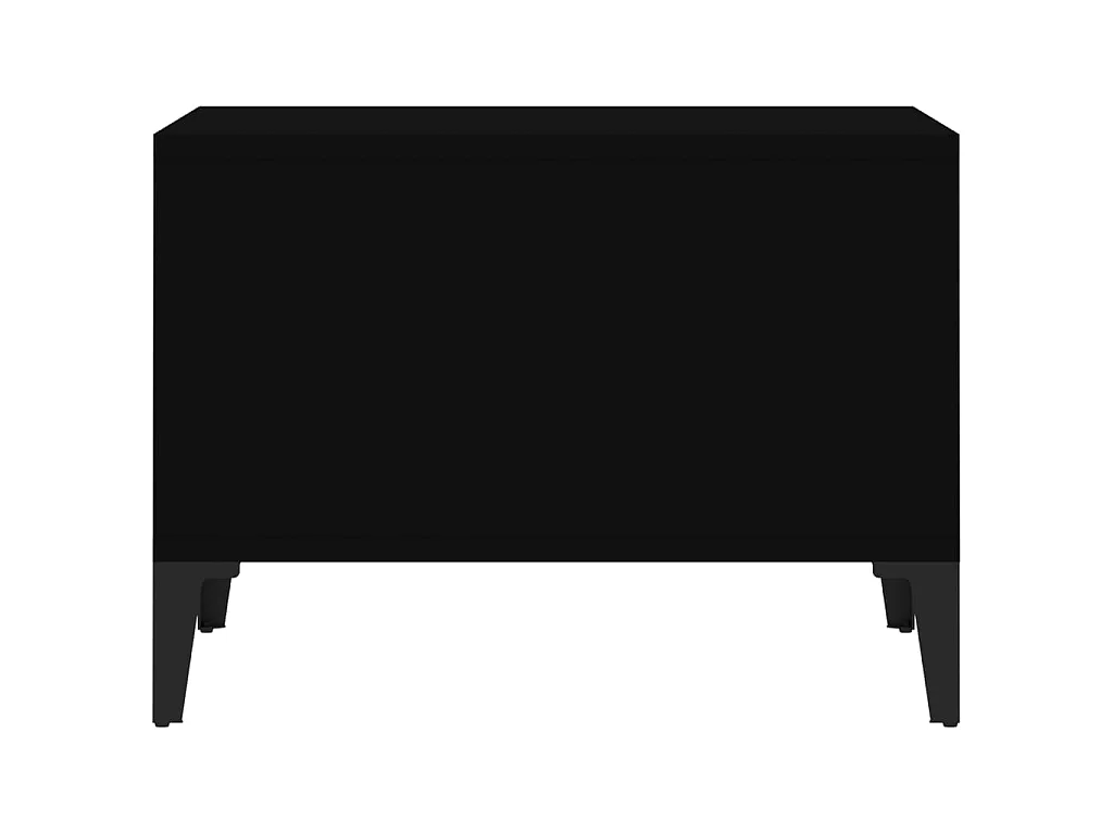 Mesa de centro dourada preta 60x50x36,5 cm Madeira trabalhada