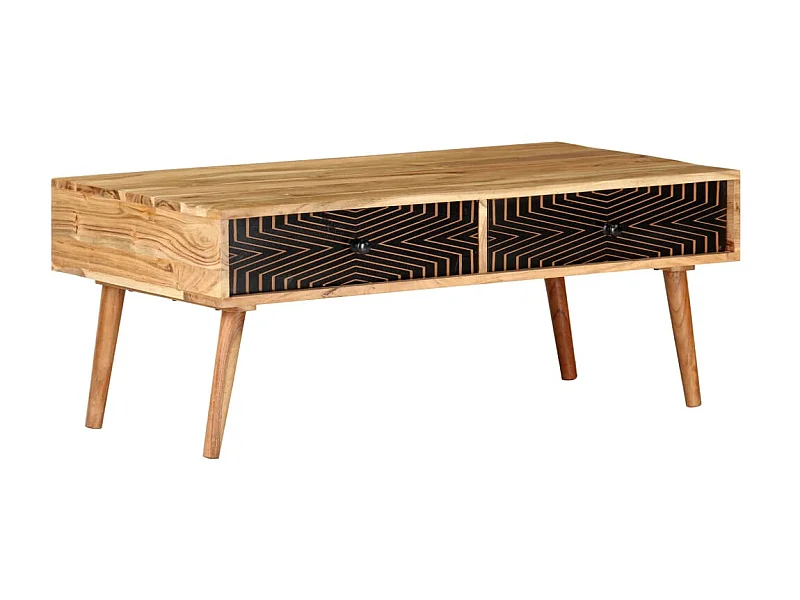 Table basse 100x50x39 cm Bois d'acacia solide