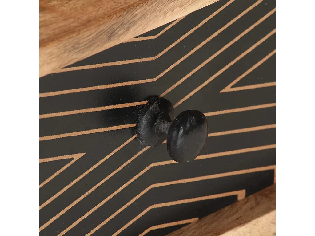 Goldfarbener Couchtisch 100x50x39 cm Massives Akazienholz