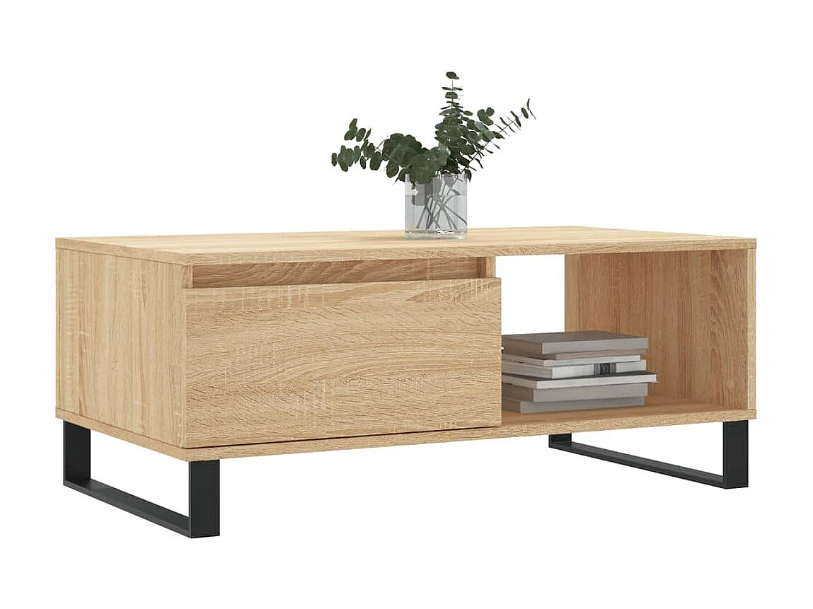 Table basse Chêne sonoma 90x50x36,5 cm Bois d'ingénierie
