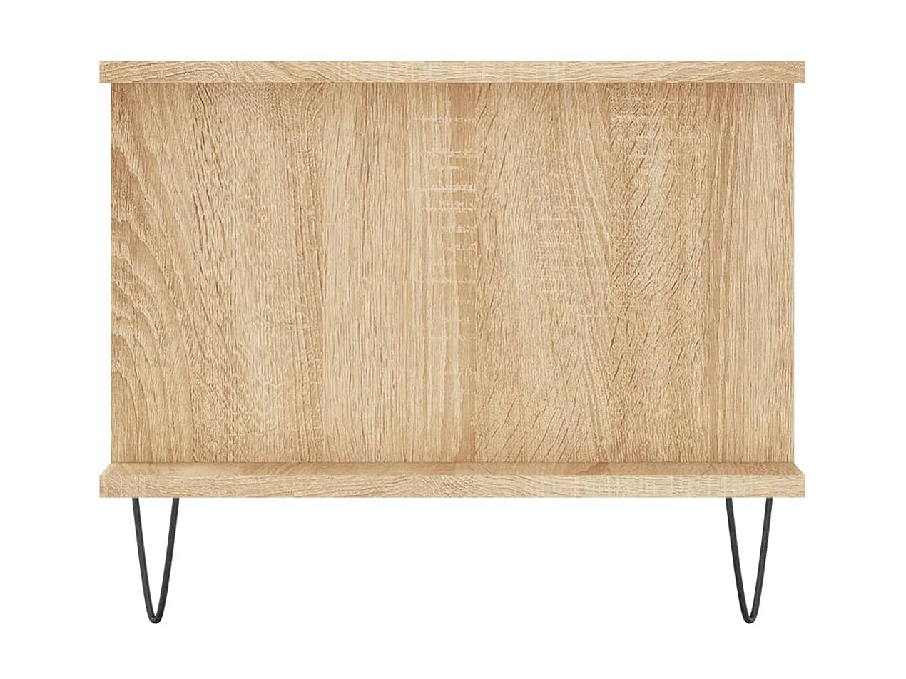 Table basse chêne sonoma 90x50x40 cm bois d'ingénierie