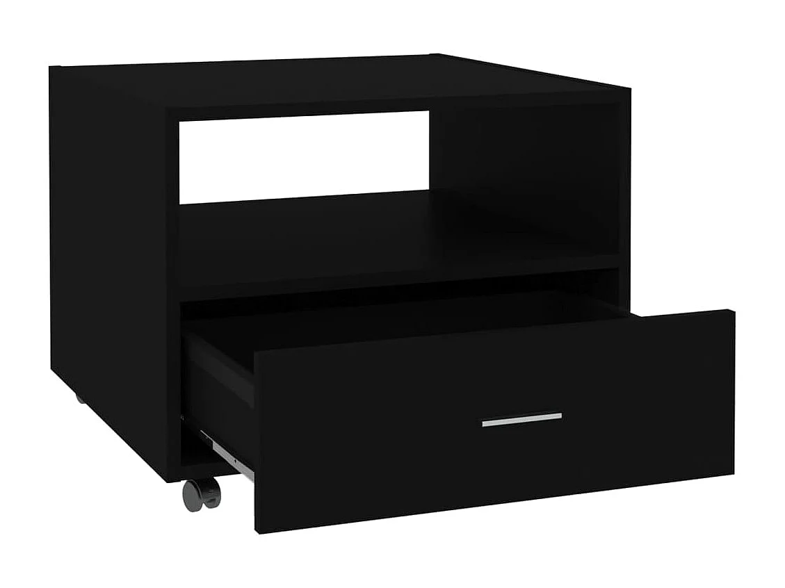 Gold Salontafel Zwart 55x55x40 cm samengesteld hout