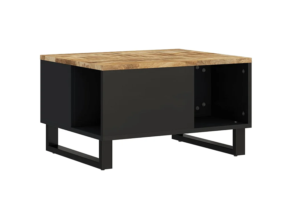 Tavolino Gold 60x50x35 cm in legno massello di mango