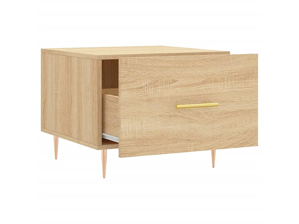 Tables basses 2 pcs chêne sonoma 50x50x40 cm bois d'ingénierie