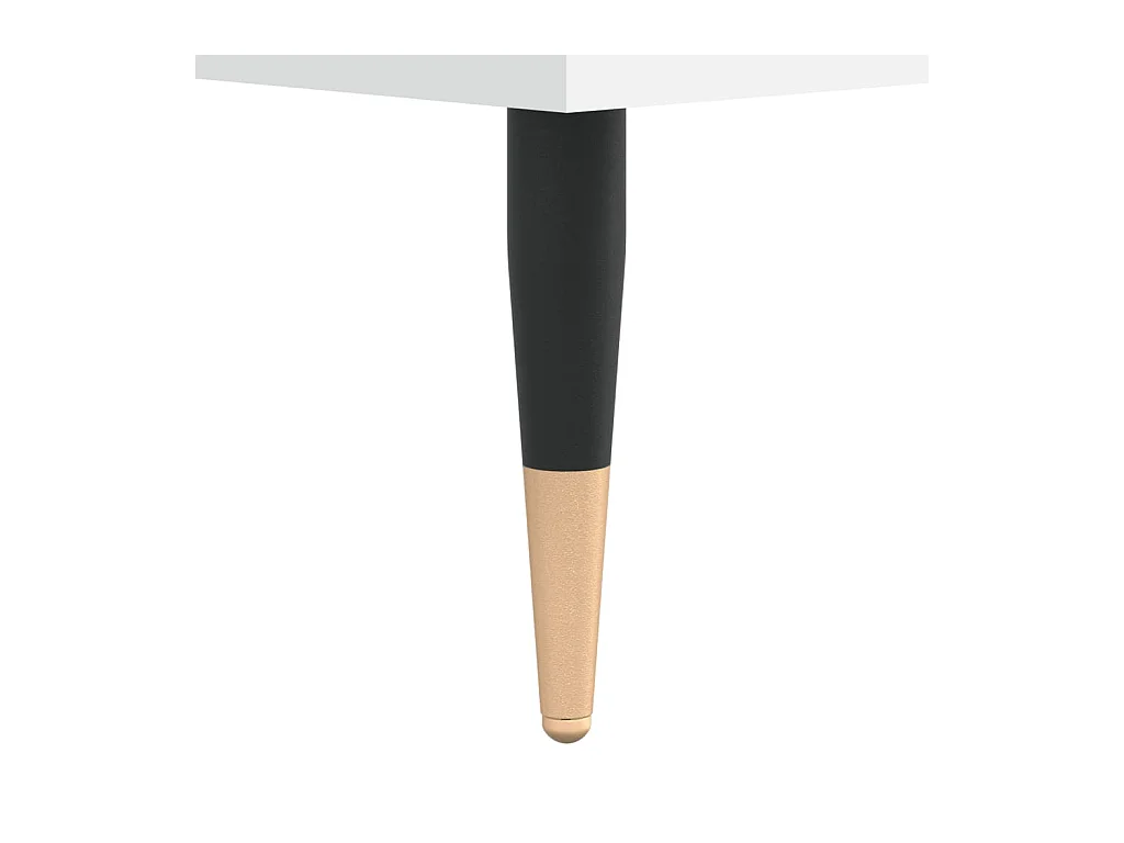 Table basse blanc 80x80x36,5 cm bois d'ingénierie
