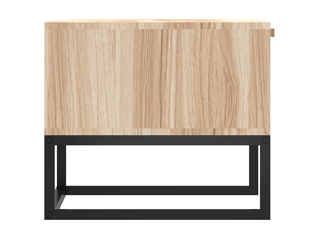 Table basse 80x40x35 cm Bois d'ingénierie et fer