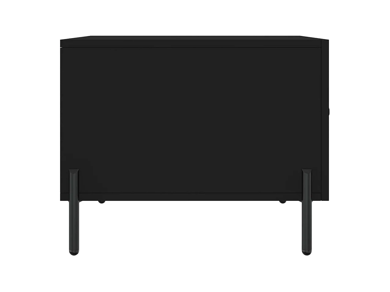 Table basse Noir 50x50x40 cm Bois d'ingénierie