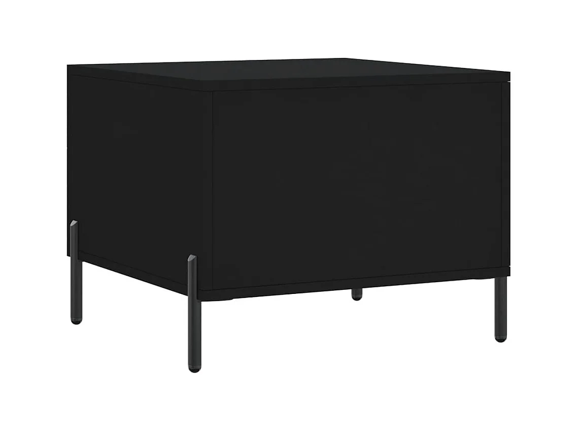 Table basse Noir 50x50x40 cm Bois d'ingénierie