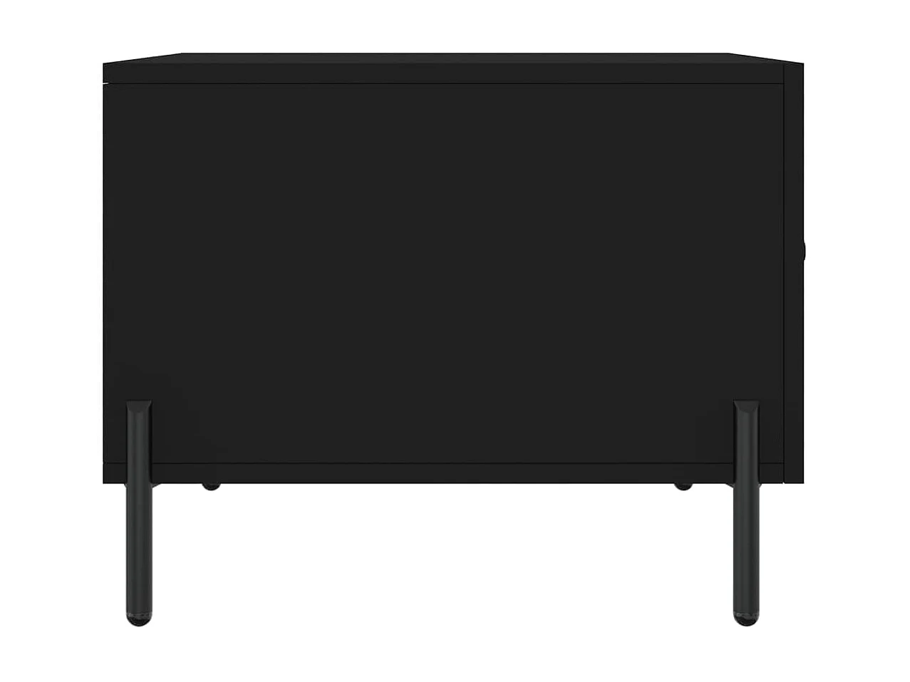 Table basse Noir 50x50x40 cm Bois d'ingénierie