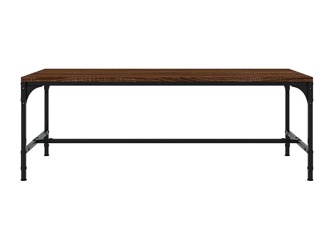 Gold Salontafel Bruin eiken 100x50x35 cm Bewerkt hout